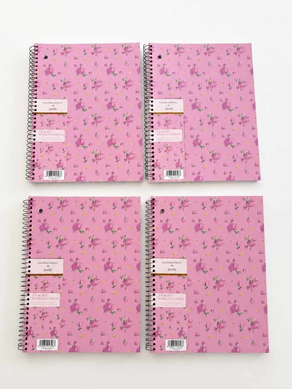 LoveShackFancy Floral Spiral Notebooks 
Set of 4